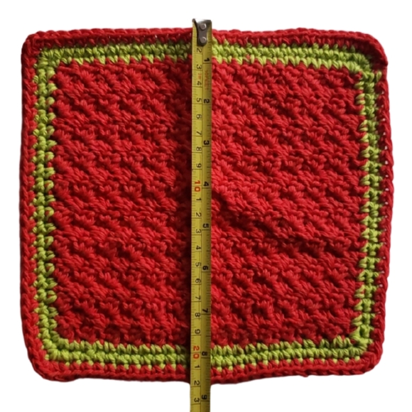 Christmas Crocheted Cotton Set of 2 Dishcloths - Picture 6 of 7